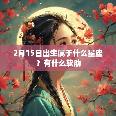 2月15日出生属于什么星座？有什么软肋