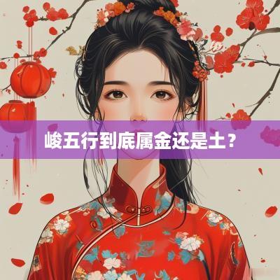 峻五行到底属金还是土？