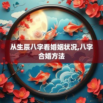 从生辰八字看婚姻状况,八字合婚方法