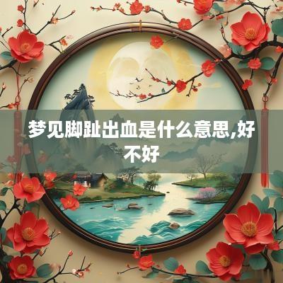 梦见脚趾出血是什么意思,好不好