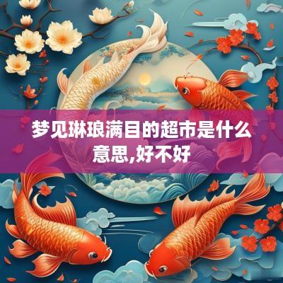 梦见琳琅满目的超市是什么意思,好不好