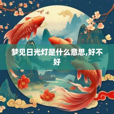 梦见日光灯是什么意思,好不好