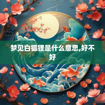 梦见白狐狸是什么意思,好不好