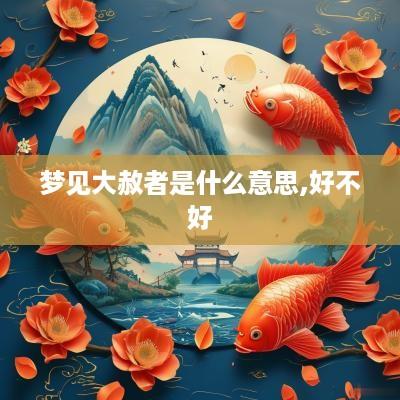 梦见大赦者是什么意思,好不好