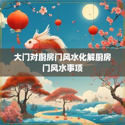 大门对厨房门风水化解厨房门风水事项