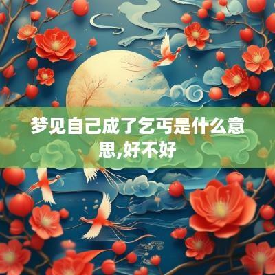 梦见自己成了乞丐是什么意思,好不好