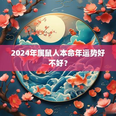 2025年属鼠人本命年运势好不好？