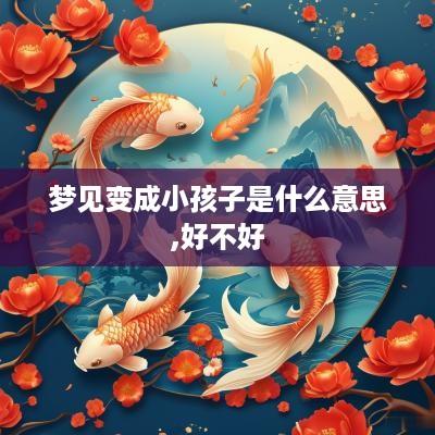 梦见变成小孩子是什么意思,好不好