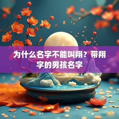 为什么名字不能叫翔？带翔字的男孩名字