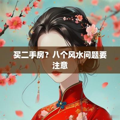 买二手房？八个风水问题要注意