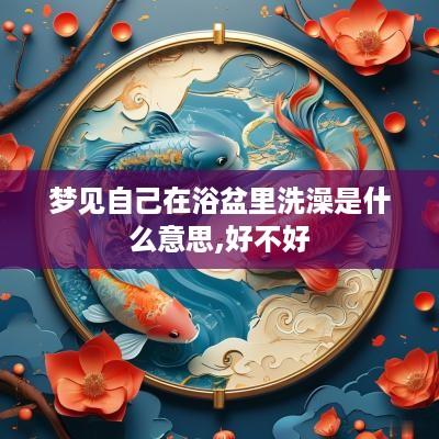 梦见自己在浴盆里洗澡是什么意思,好不好