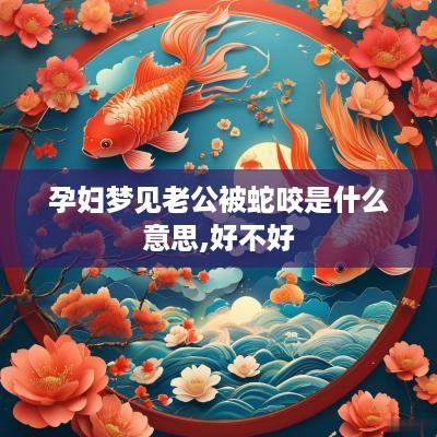 孕妇梦见老公被蛇咬是什么意思,好不好