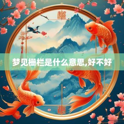 梦见栅栏是什么意思,好不好