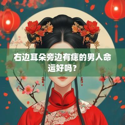 右边耳朵旁边有痣的男人命运好吗？