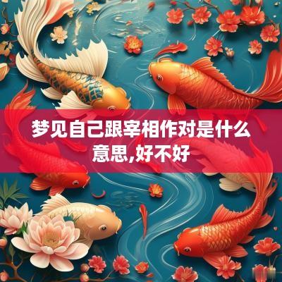 梦见自己跟宰相作对是什么意思,好不好