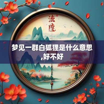 梦见一群白狐狸是什么意思,好不好