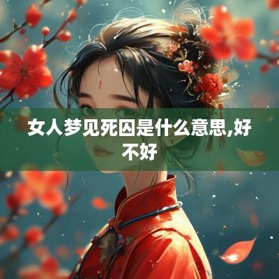 女人梦见死囚是什么意思,好不好