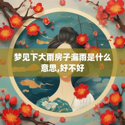 梦见下大雨房子漏雨是什么意思,好不好