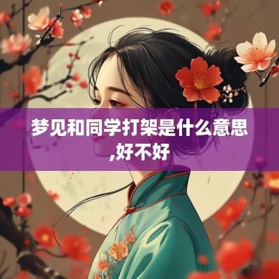 梦见和同学打架是什么意思,好不好