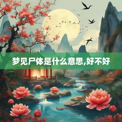 梦见尸体是什么意思,好不好