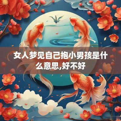 女人梦见自己抱小男孩是什么意思,好不好