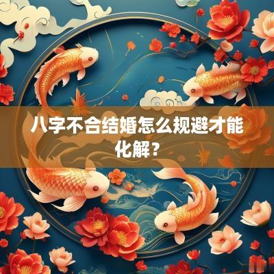 八字不合结婚怎么规避才能化解？