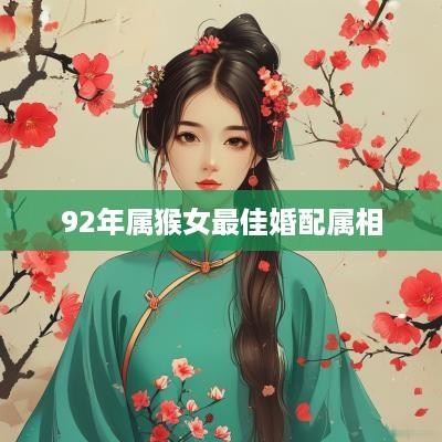 92年属猴女最佳婚配属相