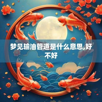 梦见输油管道是什么意思,好不好