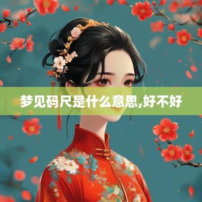 梦见码尺是什么意思,好不好