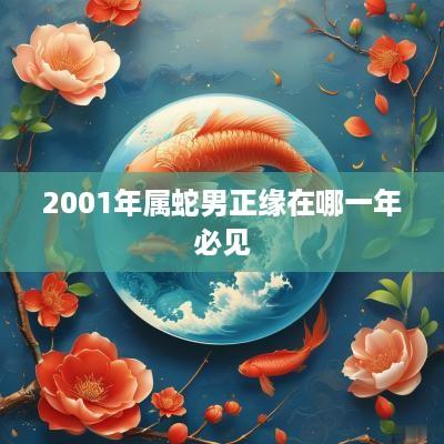 2001年属蛇男正缘在哪一年必见