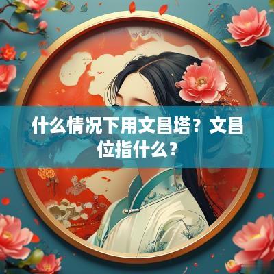 什么情况下用文昌塔？文昌位指什么？