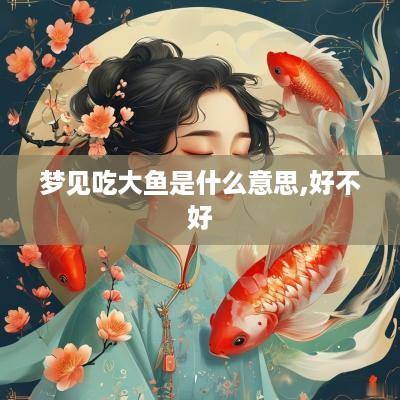 梦见吃大鱼是什么意思,好不好