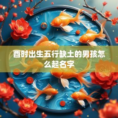 酉时出生五行缺土的男孩怎么起名字