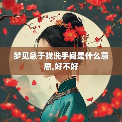 梦见急于找洗手间是什么意思,好不好