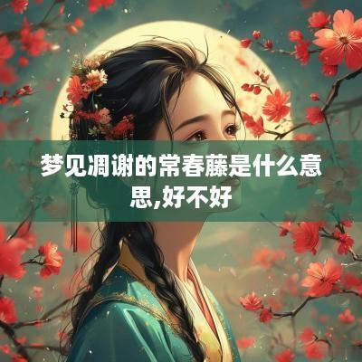 梦见凋谢的常春藤是什么意思,好不好