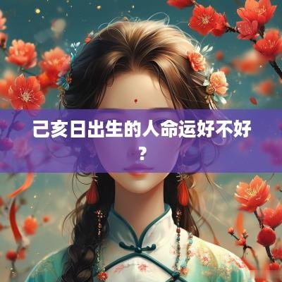 己亥日出生的人命运好不好？