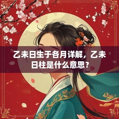 乙未日生于各月详解，乙未日柱是什么意思？