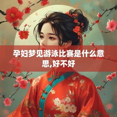 孕妇梦见游泳比赛是什么意思,好不好