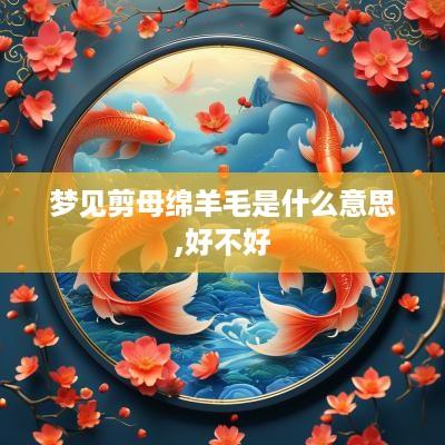 梦见剪母绵羊毛是什么意思,好不好