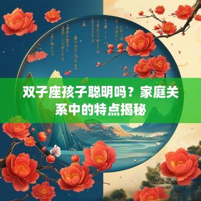 双子座孩子聪明吗？家庭关系中的特点揭秘