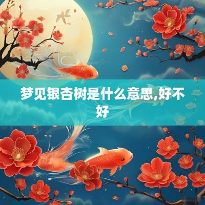 梦见银杏树是什么意思,好不好