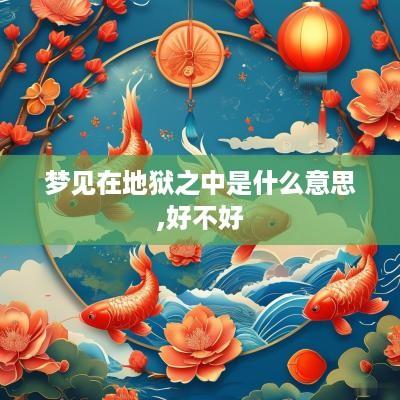 梦见在地狱之中是什么意思,好不好