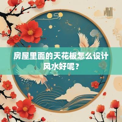 房屋里面的天花板怎么设计风水好呢？
