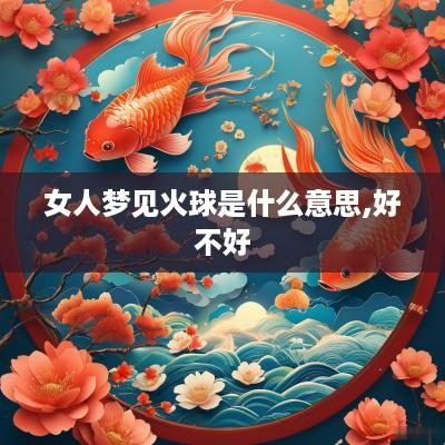女人梦见火球是什么意思,好不好