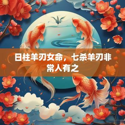 日柱羊刃女命，七杀羊刃非常人有之
