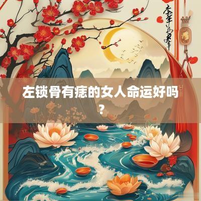 左锁骨有痣的女人命运好吗？
