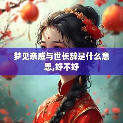 梦见亲戚与世长辞是什么意思,好不好