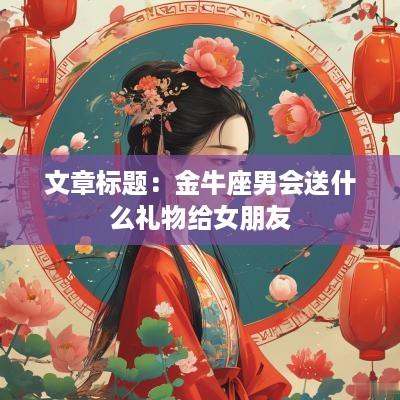文章标题：金牛座男会送什么礼物给女朋友
