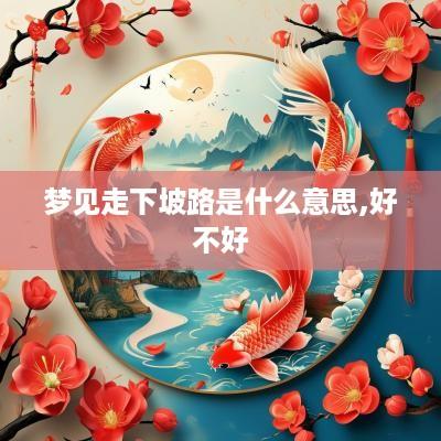 梦见走下坡路是什么意思,好不好