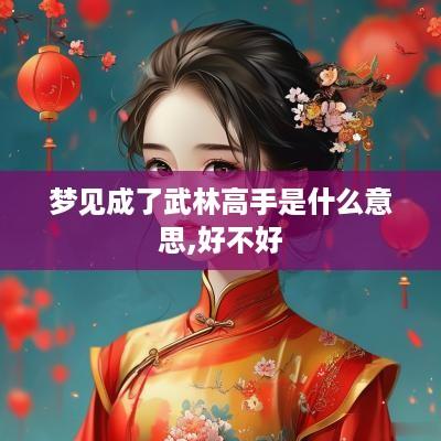 梦见成了武林高手是什么意思,好不好
